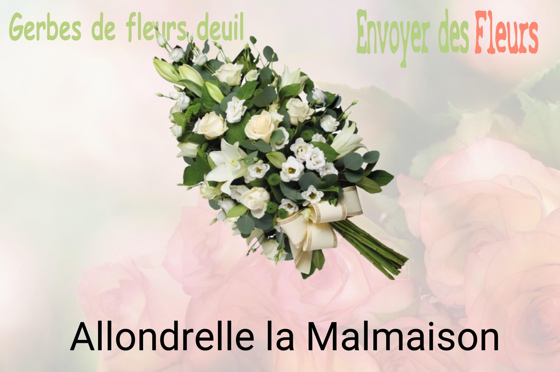 Gerbe de fleurs de deuil livrée à Allondrelle-la-Malmaison