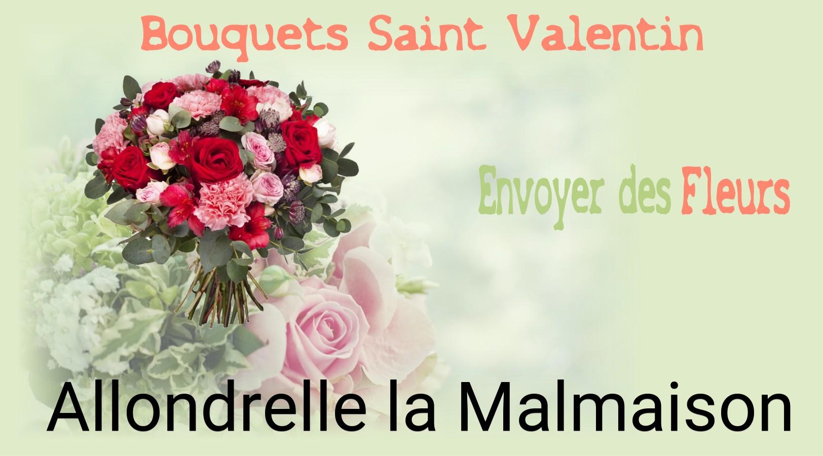 Roses de Saint-Valentin livrées à Allondrelle-la-Malmaison